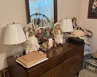 Dresser with mirror