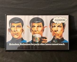 Vintage Heineken Spock Poster