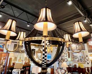 Mackenzie Child's 6 Arm Chandelier 