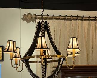 Mackenzie Child's 6 Arm Chandelier 
