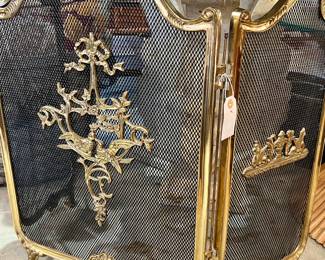 Brass Fire Screen 