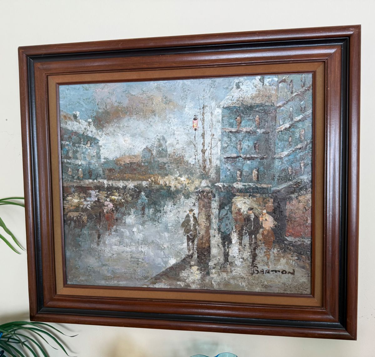 EDWARD BARTON ORIGINAL OIL ON CANVAS PAINTING