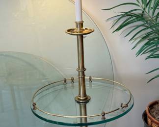 BRASS TABLE FLOOR LAMP