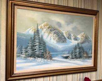 ORIGINAL OIL ON CANVAS SIGNED R. BROWN?