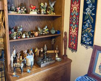 SCANDINAVIAN HAND STITCHED BELL POLES, BIRD COLLECTION AND MORE