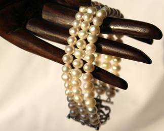 Sterling & Pearl Bracelet