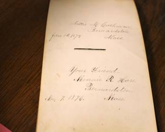 1800s Autographs book