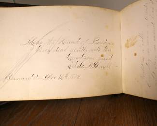 1800s Autographs book