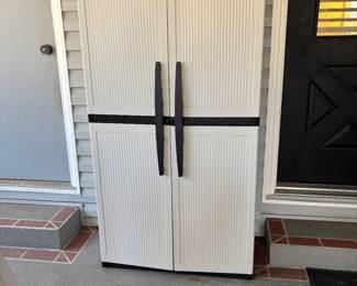 Plastic storage cabinet 