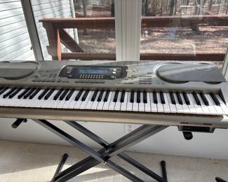 Casio keyboard and stand