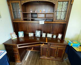 desk and hutch