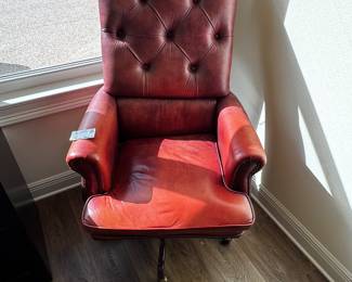leather desk chair
