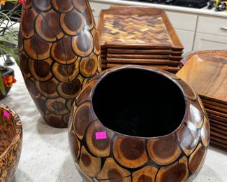 wood vases from around the world