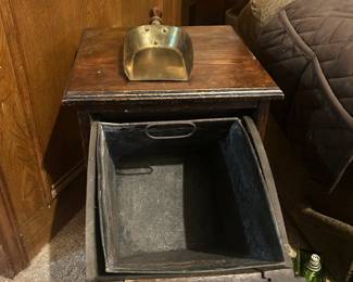 Antique Coal Cabinet with Scoop