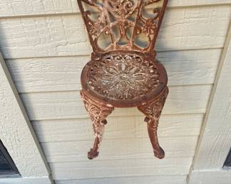 Vintage Cast Iron Doll / Planter Chair