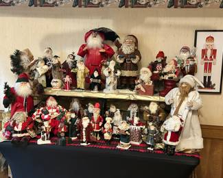 Tons of Vintage very rare Christmas Santas