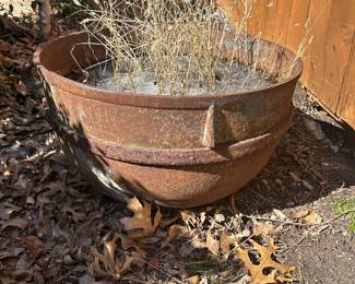 Large Cast Iron Caldron 