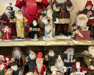Tons of Vintage very rare Christmas Santas