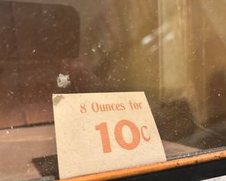 Antique Schusts Olde English Biscuit Advertainment tin with cardboard box 