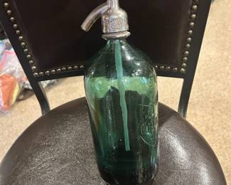 Vintage Soda Siphon Bottle from Argentina, Laymoroch Albeto Digen 