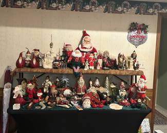 Joyce Tapply Bingham Original, Connie Krizner, Vaillancourt Folk Art, Vivian's Limited Edition, Poliwoggs Collection handmade Christmas Decor