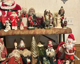 Joyce Tapply Bingham Original, Connie Krizner, Vaillancourt Folk Art, Vivian's Limited Edition, Poliwoggs Collection handmade Christmas Decor