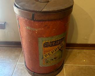 Antique Pepper spice bin