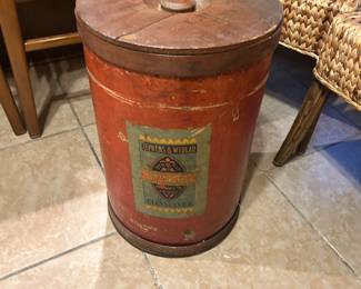 Antique Wood Spice Bin