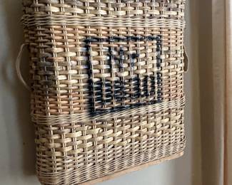 WWII Artillery Wicker Basket