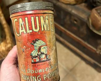 Vintage Calumet Indian Baking Powder Tin