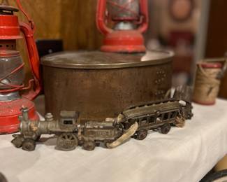 Antique Cast Iron Toy Train