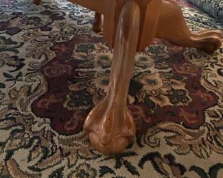 Claw foot dining table