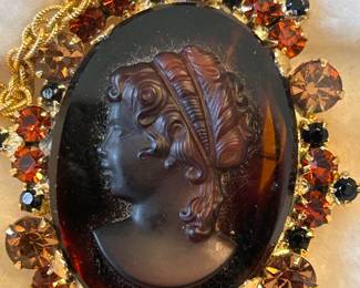 Cameo Necklace and Brooch