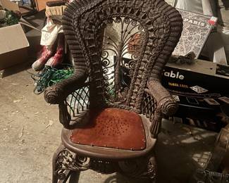 Antique Wicker Rocking Chair