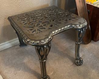 Antique Cast Iron Plant Stand / Footman