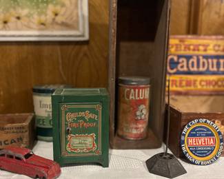 Vintage Childs Safe Coin Bank
