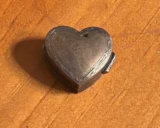 Sterling Silver Heart Box