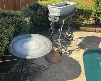 Metal Bird Bath