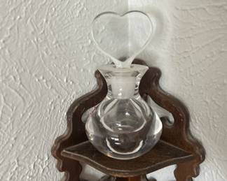 Vintage Orreford Sweden Blown Glass Perfume Bottle