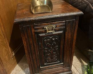 Antique Coal Cabinet with Scoop