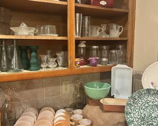 Fire King Fruit Bowls, Mixing Bowl, Baking Dish