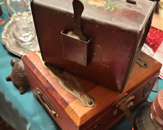 Antique Coal Hod / Scuttle with scooper