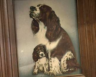 Tons of great vintage wall art.