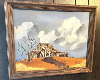 Old Barn Painting.