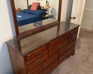 Antique Dresser & Mirror $75