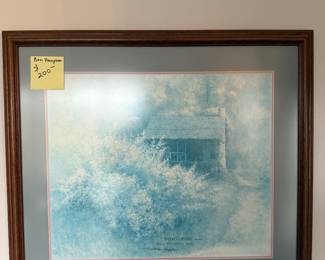 Ben Hampton "Backwood Redbuds" Wall Picture Framed $200