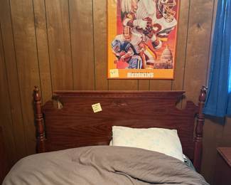 Bedroom Set, Child (Bed, Night Stand, Corner Desk with Hutch $200   Vintage 80's Washington Redskins Football Posters $15-$25