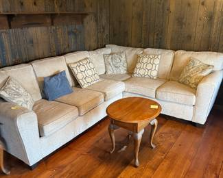 Sectional Sofa Set $150   Coffee Table, Wood $25