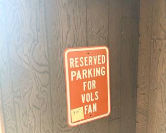 Tennessee Vols "Parking For Vols Fans" Wall Art $10