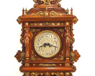 Fancy Lenzkirch Gallery clock 44" high